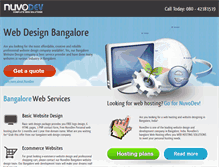 Tablet Screenshot of bangalorewebdesign.nuvodev.com